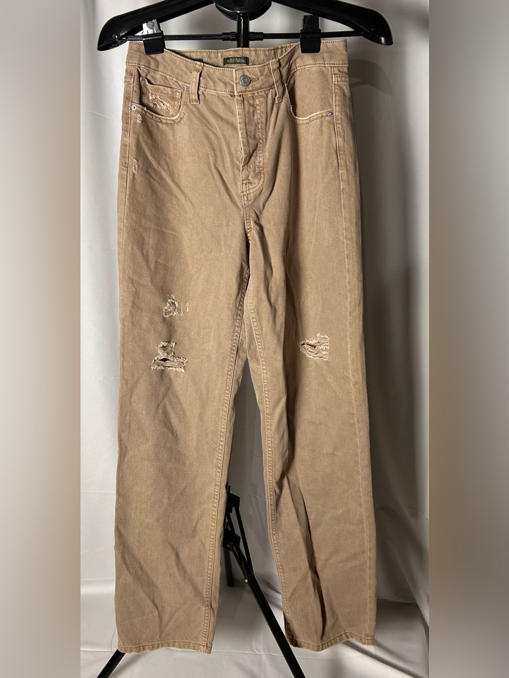 wild fable Beige High-Rise Straight Pants